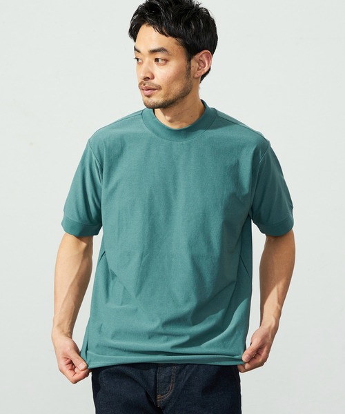 EDWIN（エドウィン） uvカット tシャツ デニスラ モックネック Tシャツ