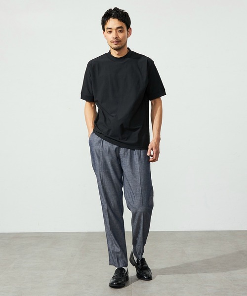 EDWIN（エドウィン） uvカット tシャツ デニスラ モックネック Tシャツ
