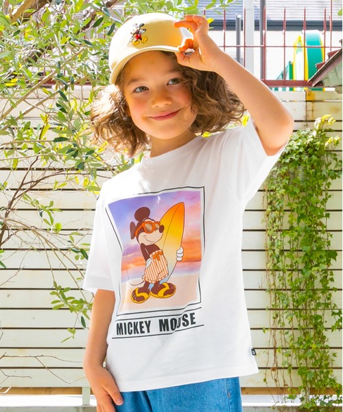 Disney（ディズニー） tシャツ 「綿100％」 親子お揃い サーフTシャツ