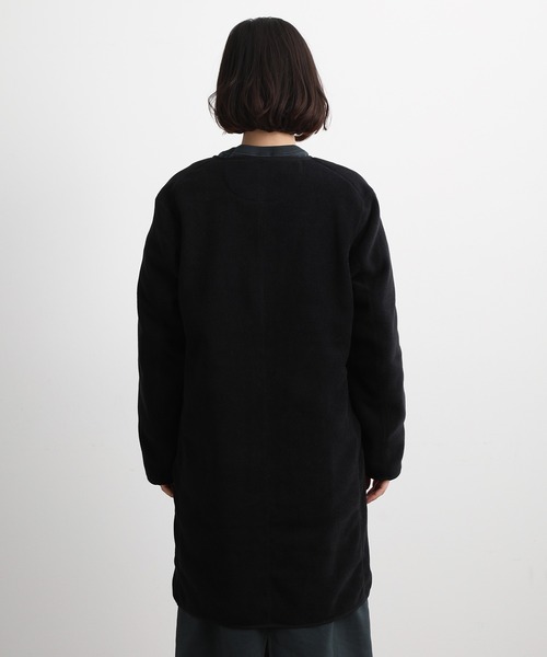 DANTON」 ノーカラーコート 36 ブラック レディース 【公式通販】