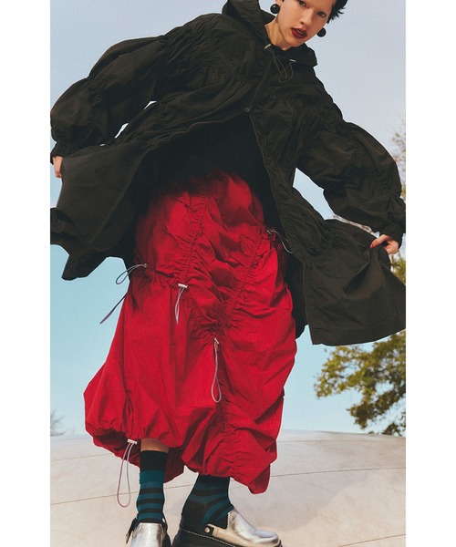 OMMO（オーエムエムオー） ブルゾン アウター IRREGULAR SHIRRING CT