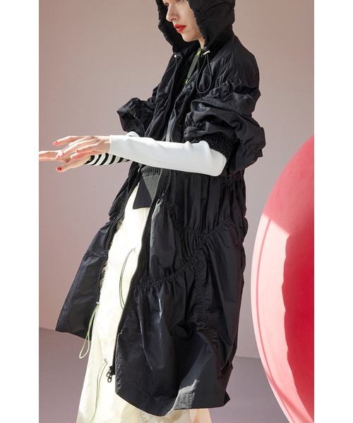 美品♡OMMO オーエムエムオーIRREGULAR PATTERN SK 黒M OMMO（オーエムエムオー） スカート FLASK PATTERN VOLUME SK