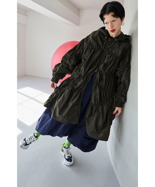 OMMO(オーエムエムオー) ブルゾン アウター IRREGULAR SHIRRING CT OMMO(オーエムエムオー) ブルゾン アウター IRREGULAR SHIRRING CT