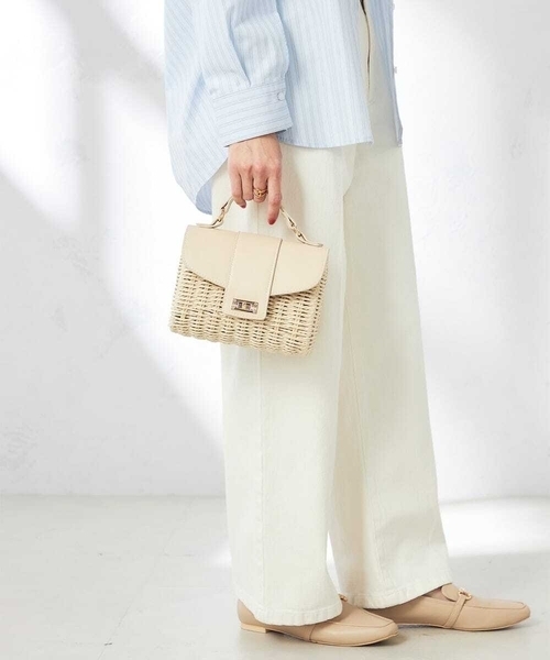 COMMON WARE かごバッグ カゴバッグ KIS Design:Abaca patch