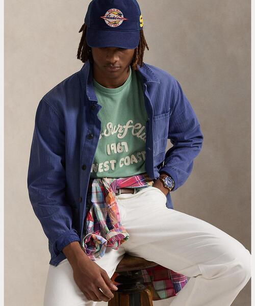 即達【POLO RALPH LAUREN】エンブロイダリー ジャージー Tシャツ クラシック フィット エンブロイダリー ジャージー Tシャツ