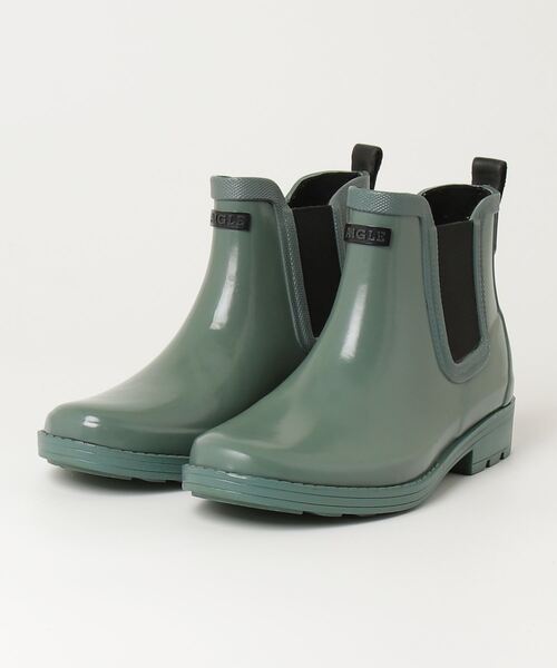 エーグル　レディース　レインブーツ　サイドゴア　36 AIGLE 「AIGLE」 レインブーツ 36 グリーン レディース