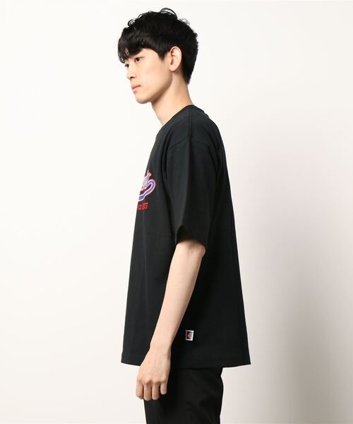 「BEN DAVIS」 半袖Tシャツ L ブルー メンズ