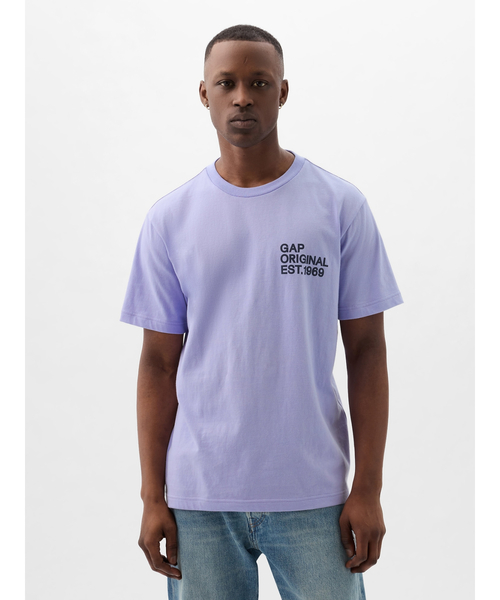 「GAP」 半袖Tシャツ M イエロー メンズ