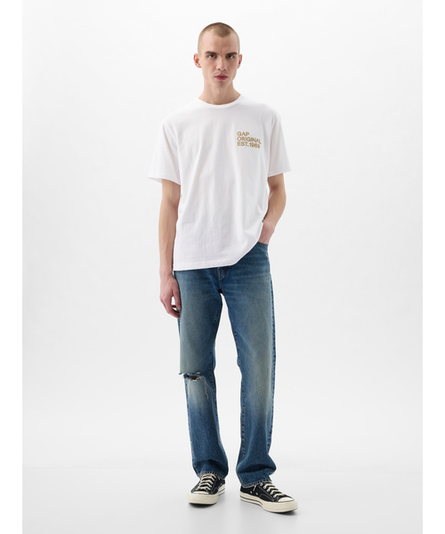 「GAP」 半袖Tシャツ M イエロー メンズ