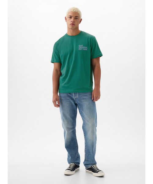 「GAP」 半袖Tシャツ M イエロー メンズ