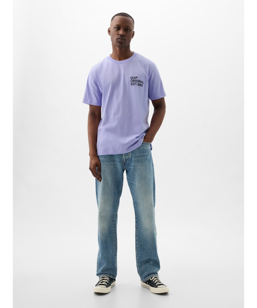 「GAP」 半袖Tシャツ M イエロー メンズ