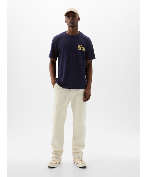 「GAP」 半袖Tシャツ M イエロー メンズ