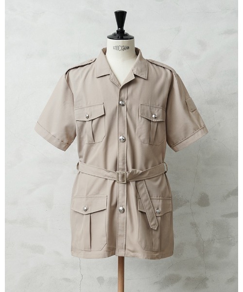 初期三星 RRL サファリシャツ 未使用タグ付 デッドストック ビンテージ MILITARY（ミリタリー） シャツ 実物 新品 デッドストック フランス軍