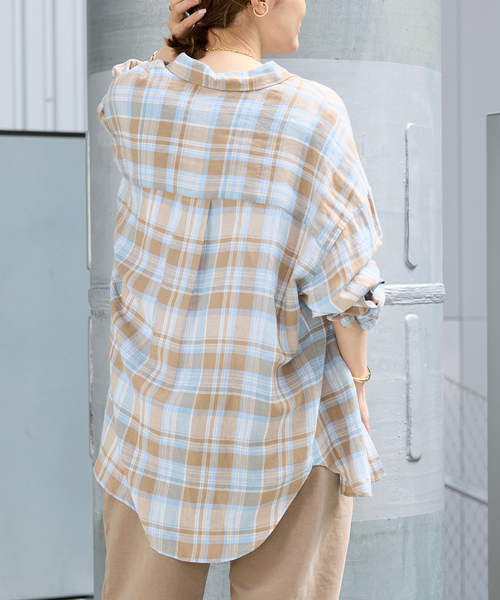 DEUXIEME CLASSE - 【専用】Feminine ブラウス Deuxieme Classe ブラウス シャツ 追加 Vi/Li Check Wash