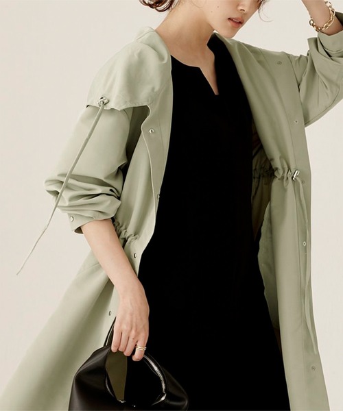 「ur's」 モッズコート S ライトグレー レディース_画像5