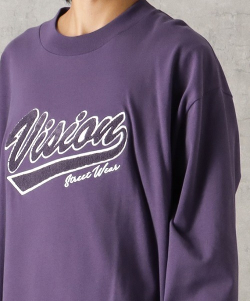 「VISION STREET WEAR」 長袖Tシャツ L ブラウン メンズ