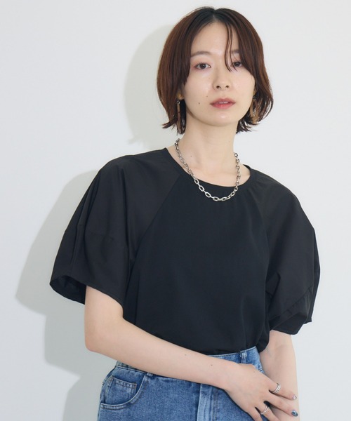 tシャツ cloche  ランタンスリーブプルオーバー レディース