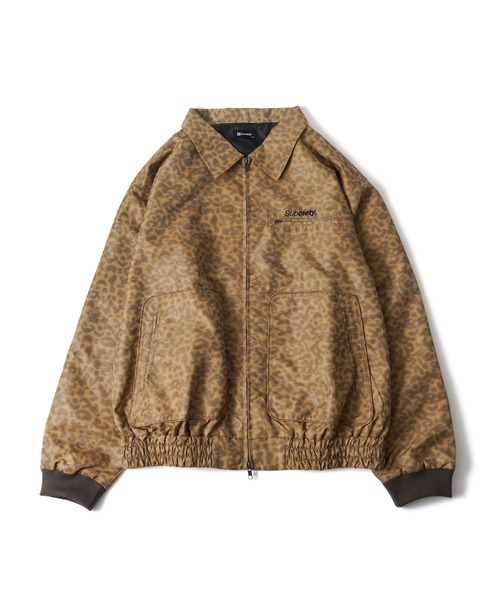 Subciety（サブサエティ） ブルゾン アウター Leopard nylon blouson