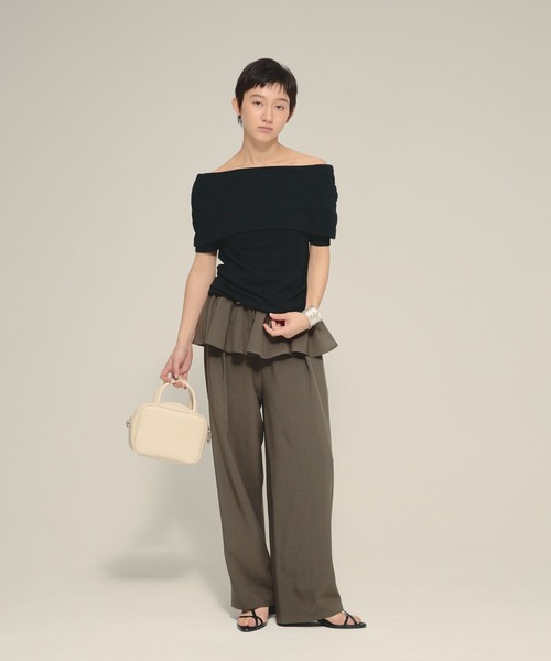 tシャツ 「eL」Wrap Off Shoulder Pullover/576988 レディース