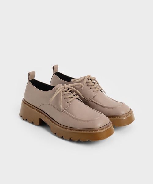 「CHARLES & KEITH」 シューズ 23.5cm ライトベージュ レディース_画像3