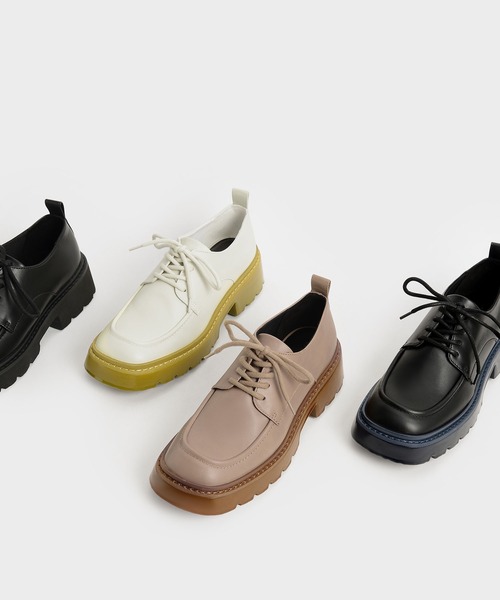 「CHARLES & KEITH」 シューズ 23.5cm ライトベージュ レディース_画像7