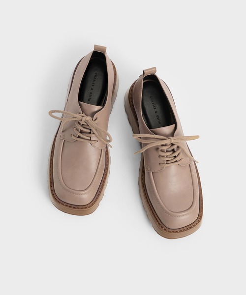 「CHARLES & KEITH」 シューズ 23.5cm ライトベージュ レディース_画像8