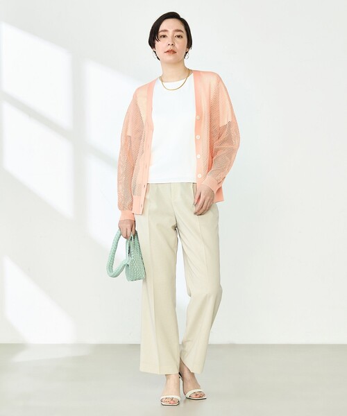 NOLLEY'S 「NOLLEY'S」 カーディガン 38 サーモンピンク レディース