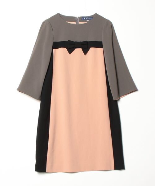 M'S GRACY 「M'S GRACY」 長袖ワンピース 38 ベージュ M'S GRACY 「M'S GRACY」 長袖ワンピース 38 ベージュ