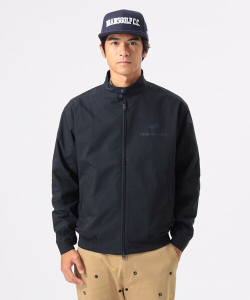 BEAMS GOLF 新品未使用品　総柄　ネイビー　中綿ジャケット　Mサイズ BEAMS（ビームス） マーモット×ビームスゴルフ 中綿ナイロンジャケット