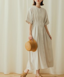 「SENSE OF PLACE by URBAN RESEARCH」 半袖ワンピース - イエロー レディースの画像8