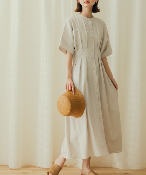 「SENSE OF PLACE by URBAN RESEARCH」 半袖ワンピース - イエロー レディースの画像8