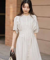 「SENSE OF PLACE by URBAN RESEARCH」 半袖ワンピース - イエロー レディースの画像9