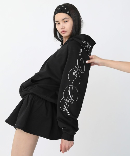 Heart Tattoo パーカー arm embroidery sweat hoodie / アーム刺繍