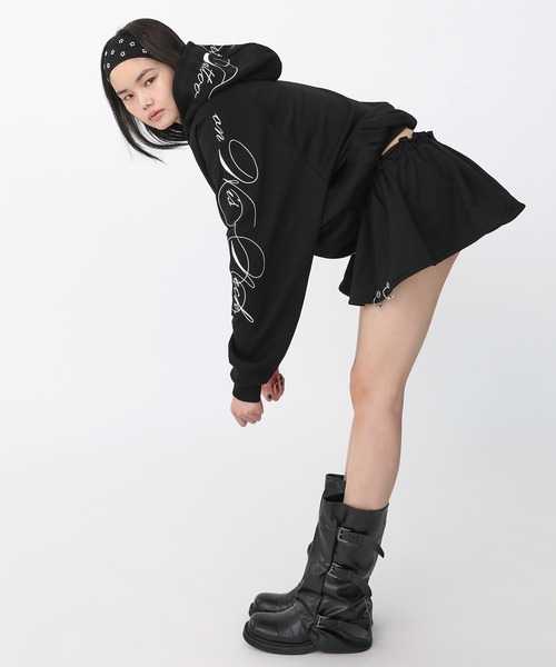a*.様 Tattoo Hearts ブラック パーカー Sサイズ Heart Tattoo パーカー arm embroidery sweat hoodie / アーム刺繍