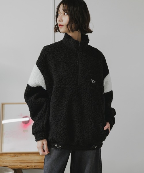 Reebok（リーボック） ブルゾン アウター HALF ZIP BOA FLEECE BLOUSON