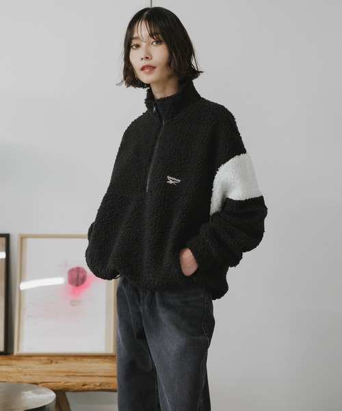 Reebok（リーボック） ブルゾン アウター HALF ZIP BOA FLEECE BLOUSON