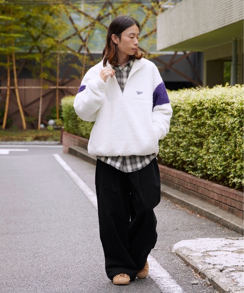Reebok（リーボック） ブルゾン アウター HALF ZIP BOA FLEECE BLOUSON