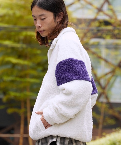 Reebok（リーボック） ブルゾン アウター HALF ZIP BOA FLEECE BLOUSON