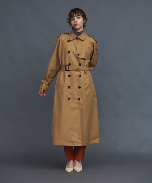 「N.O.R.C by the line」 トレンチコート S キャメル レディース_画像7