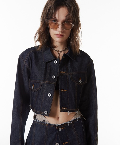 JOSE MOON（ジョゼムーン） デニムジャケット gジャン CROP DENIM