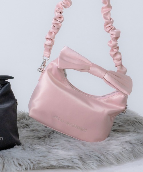 JILLSTUART ジルスチュアート リボンノットバッグ ピンク ショルダー JILLSTUART - JILLSTUART ジルスチュアート リボンノットバッグ ピンク