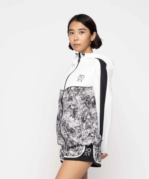 「ROXY」 ジップアップブルゾン MEDIUM ブルー レディース_画像4