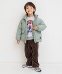 ダウン アウター 「洗える」スタンドカラー中綿...の詳細画像3