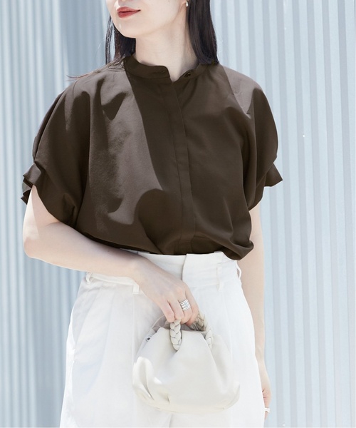 「journal standard L'essage」 半袖ブラウス - グリーン レディース_画像2