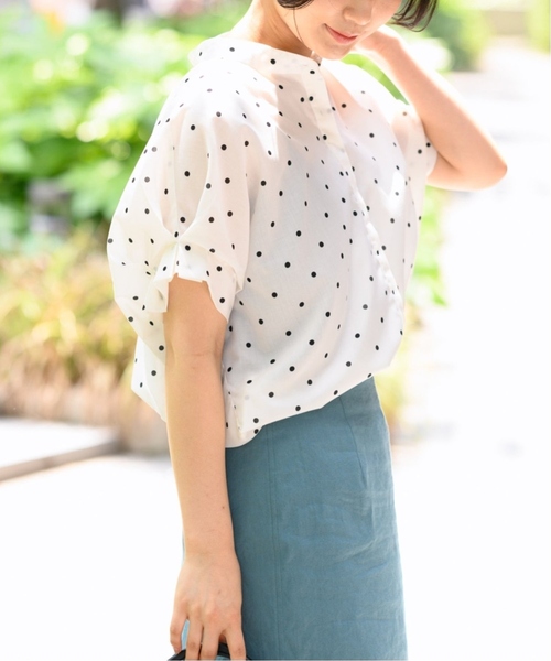 「journal standard L'essage」 半袖ブラウス - グリーン レディース_画像7