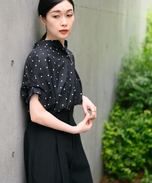 「journal standard L'essage」 半袖ブラウス - グリーン レディース_画像10