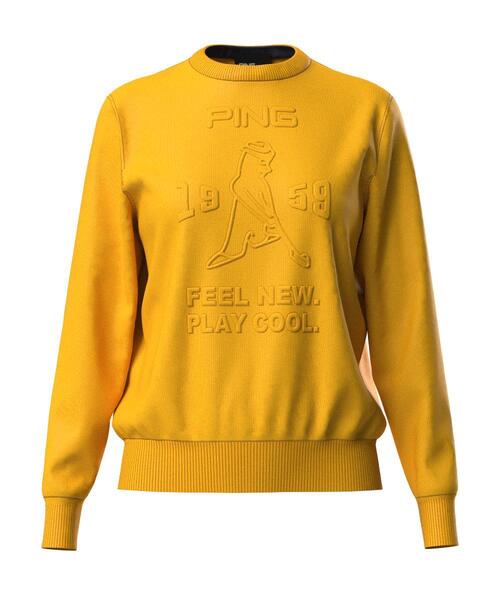 PING（ピン） ニット セーター 「PING APPAREL」エンボス加工ウール