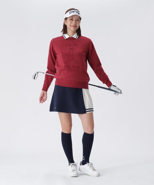 PING（ピン） ニット セーター 「PING APPAREL」エンボス加工ウール