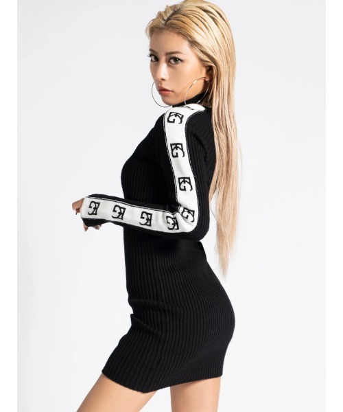 「EGOIST」 ニットワンピース FREE パープル レディース_画像3