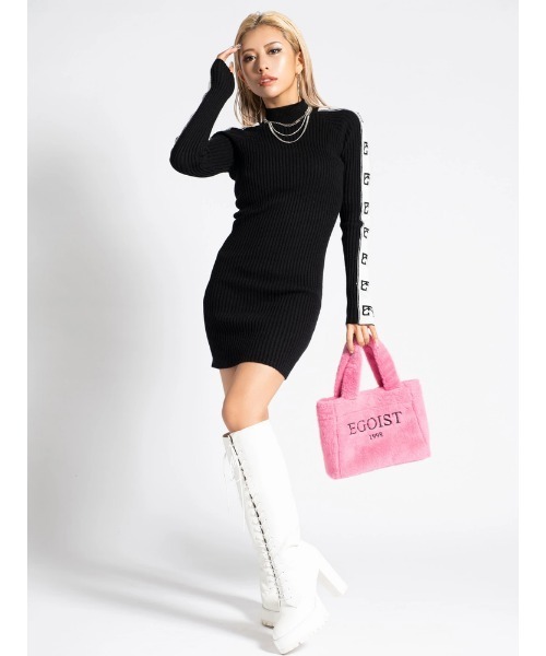 「EGOIST」 ニットワンピース FREE パープル レディース_画像4